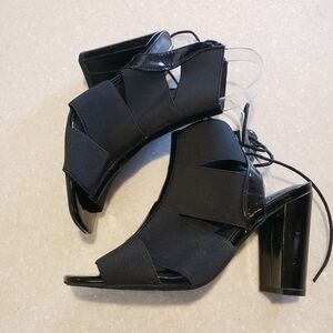 Rialto Women Mirabella Block-Heel Gladiator Dress Sandals Size 8 Black